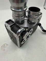 Vintage Dejur 8 8mm Movie Camera With Wollensak Telephoto Lens As Is Untested