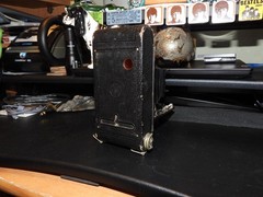 VINTAGE Kodak Folding Camera NO. 1 Pocket W/ Original Case Leather Untested