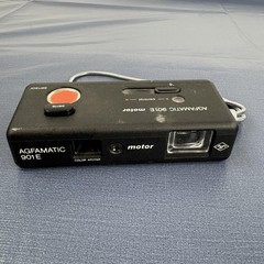 Vintage Agfa Agfamatic 901E Motor 110 Film Compact Camera Black Made In Germany