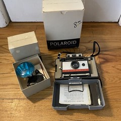 Polaroid Automatic 220 Land Camera 1967-69 With Flash Manual Original Boxes