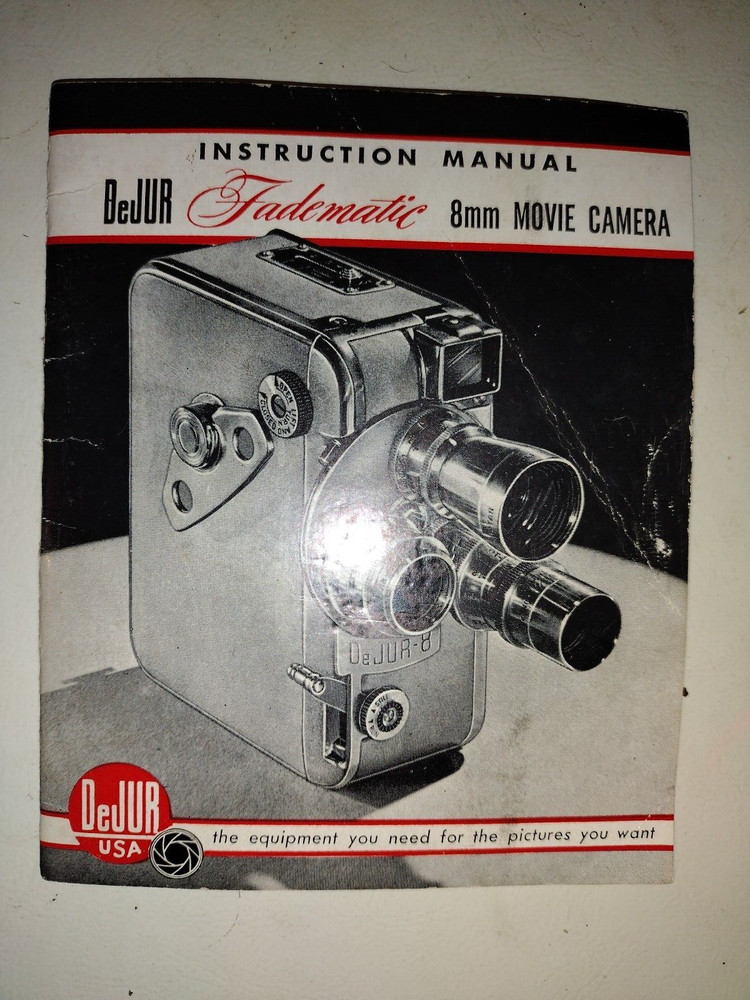 BeJur Fadematic 8mm Movie Camera with Instruction Manual