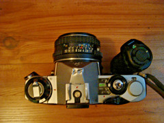 Pentax ME Film Camera with Asahi SMC Pentax 1:1.7 50 mm Lens Works