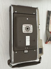 Polaroid Highlander Model 80A Land Camera w/ Leather Case, Manual & Strap Vintag
