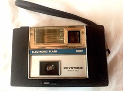 Vintage Keystone 725EF Electronic Flash 126 Film Camera. Uses AA Batt.
