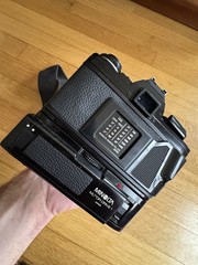 Minolta X-700 Black SLR Film Camera Motor Drive Vivitar 28-50mm f/3.5-4.5 Lens