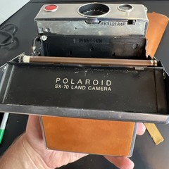 Polaroid SX-70 Model 1 With Damaged Leather Case