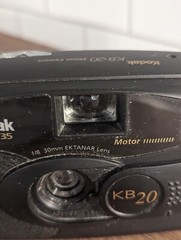Vintage Kodak KB-20 35mm Film Camera f/8 30 mm EKTANAR Aspheric Lens Tested