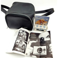 Vntg 1975 Poloroid Super Shooter Plus Land Camera w/ Bag-Manual & Bulbs Untested