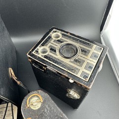 3 Vintage Camera’s Home Decor Very Cool Design LOOK Untested kodak & Brownie