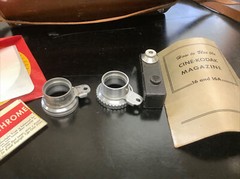 Vintage Cine Kodak Magazine 16 16mm Movie Camera w/ 25mm F1.9 Lens & Case