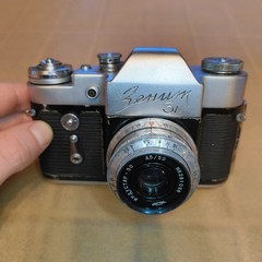 Zenit 3M Vintage 35mm SLR Film Camera with Industar-50 50mm f/3.5 Lens