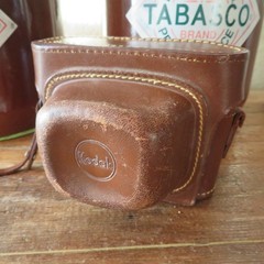 Vintage Kodak Signet 35 Camera w/ Leather Case + Manual USA 1950s