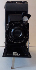 VTG KODAK JUNIOR SIX-16 6-3 LENS FOLDING ROLL FILM CAMERA W/BOX ab
