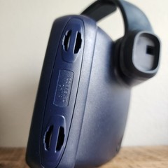 Polaroid 600 One Step Express Instant Pictures Camera Blue Navy Works