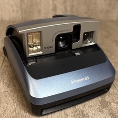 Polaroid One600 Camera Instant Ultra Classic Blue Silver