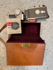 Vintage polaroid land camera model 800 With Leather Case