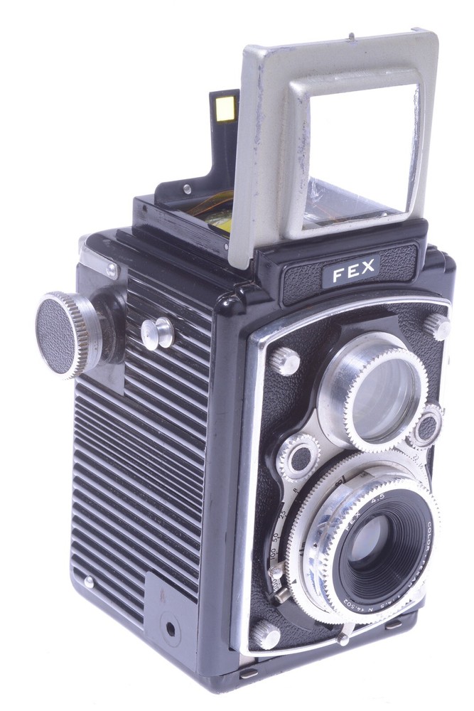 ✅ FEX ULTRA REFLEX 4.5 FOCUS LENS PSUEDO TLR 6X6 120 ROLL FILM *READ* BAKELITE