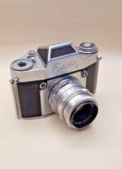 Vintage EXA II camera + carl zeiss jena tessar 2.8/50 lens