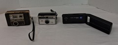 Lot of 3 Vintage Cameras for Parts or Restoration. 2 Kodak & 1 Kestone “AS IS”