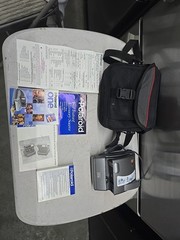 Vintage Polaroid One600 Folding Instant Camera,bag ,film, Manual And More