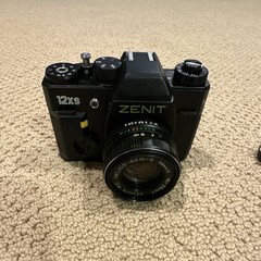 Zenit 12XS 35mm SLR Film Camera with Helios-44M-6 Lens Black
