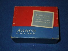 Vintage ANSCO CLIPPER Camera Point And Shoot PD16 Film original box + Manual