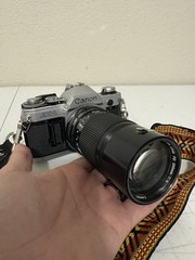 Canon AE-1 Silver SLR Camera + 70-210mm f/4 Lens Untested