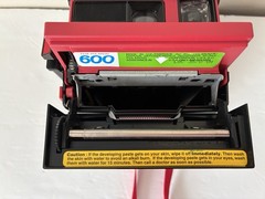 Polaroid Cool Cam 600 Instant Film Camera Red/Black w/Original Carry Case Used