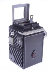 ✅ FEX ULTRA REFLEX 4.5 FOCUS LENS PSUEDO TLR 6X6 120 ROLL FILM *READ* BAKELITE