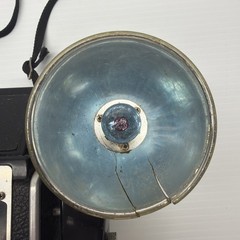 VINTAGE 1950s KODAK DUAFLEX III CAMERA w/ FLASH & BULB Untested Shutter Works