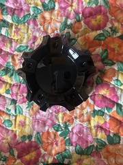4.41in Wheel Center Caps for Ballistic Center Hubcaps, 4 Pack Black Center
