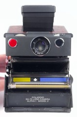 {REFURBISHED} POLAROID SX-70 ALPHA-1 MODEL 2 LAND CAMERA W/ WOOD SKIN