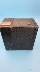 Jem Flash 120 Film Box Camera Black 1939-1948 Vintage Model: Sold as Is.