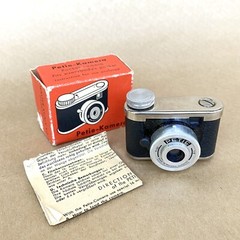 Petie Vintage Subminiature Spy Film Camera HIT TYPE W/ Original Box & Manual