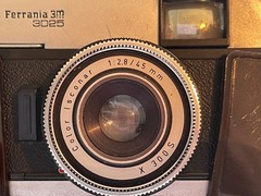 Vintage FERRANIA 3m 3025 Camera + MicroFlash-S Ferrania 3m