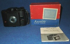 Vintage ANSCO CLIPPER Camera Point And Shoot PD16 Film original box + Manual