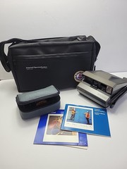 Vintage Polaroid Spectra System Instant Film Camera Bag Filters D2