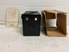 ANSCO CADET B-2 BOX CAMERA original instructions agfa roll film UNTESTED