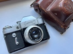 Zenit-3M 35mm USSR Film Camera + Industar-50 50mm f/3.5 Lens & Case