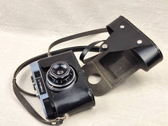 The Soviet scale camera “Smena-7” manufactured by the LOMO association