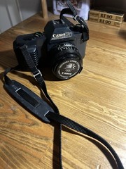 Canon T50 35mm SLR Film Camera Black Official 1984 Olympic Games Lens Strap
