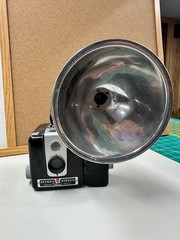 Vintage 1950s Kodak Brownie Hawkeye Flash Model Camera with Kodalite Flasholder