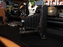 VINTAGE Kodak Folding Camera NO. 1 Pocket W/ Original Case Leather Untested