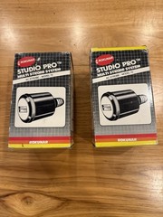 Pair NOS Rokunar Studio Pro Model 72 AC Slave Strobe Flash Units w/ Boxes