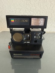 Vintage Polaroid Sun 660 Autofocus Instant Land Camera w/ Strap Untested