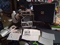 Polaroid Automatic 330 Land Camera Case And Manuals