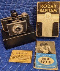 Vintage Kodak Bantam No. 29 Camera w/f4.5 Anastigmat Lens, Orig Box and Manual