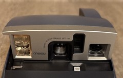 Polaroid One600 Camera Instant Ultra Classic Blue Silver