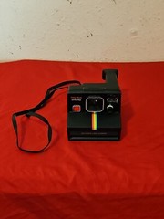 Polaroid Time-Zero One Step Rainbow Striped Polaroid Land Camera