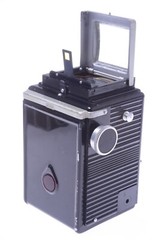 ✅ FEX ULTRA REFLEX 4.5 FOCUS LENS PSUEDO TLR 6X6 120 ROLL FILM *READ* BAKELITE